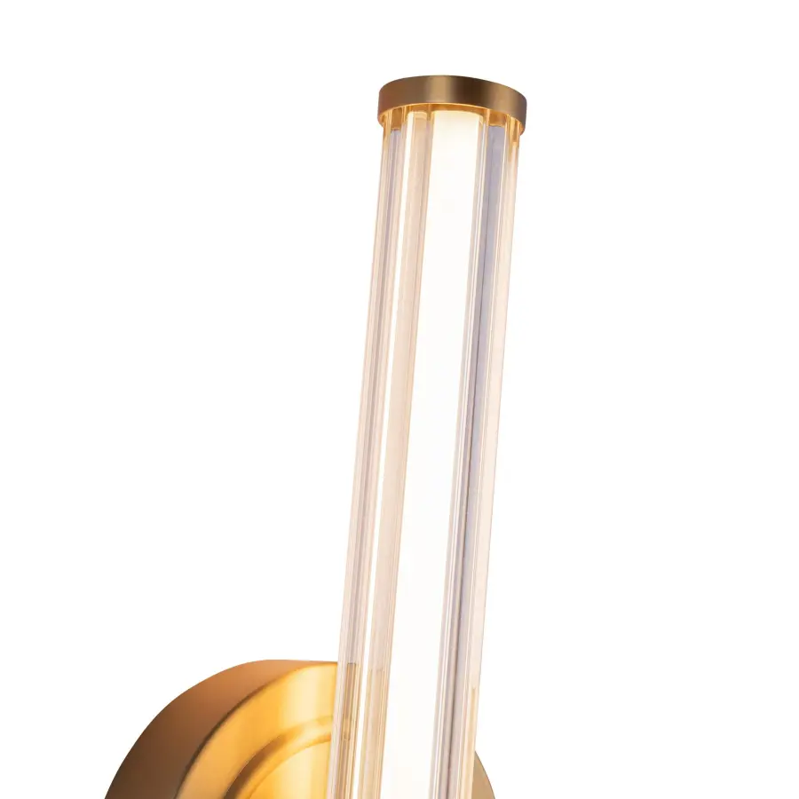 Elsie 12-Inch Wall/Vanity Light in Brushed Gold - Image 4
