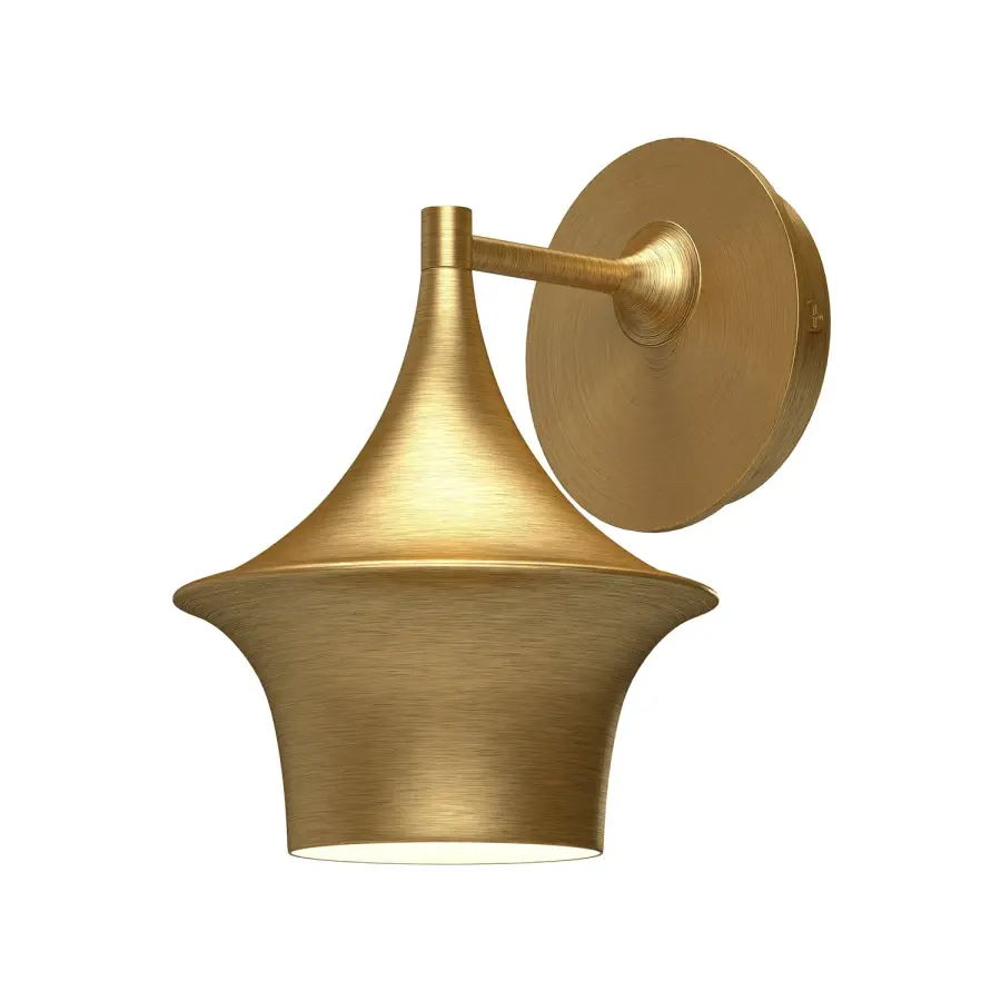 Emiko 7-Inch Wall/Vanity Light in Brushed Gold - Image 1