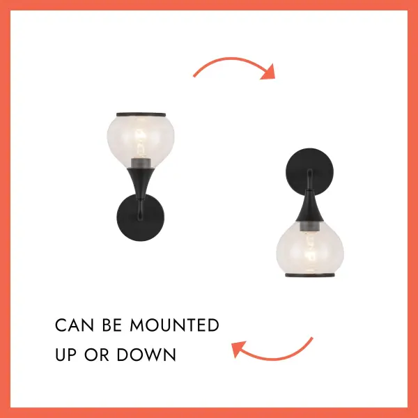 Hazel 6-Inch Wall/Vanity Light in Matte Black with Clear Glass - Image 15