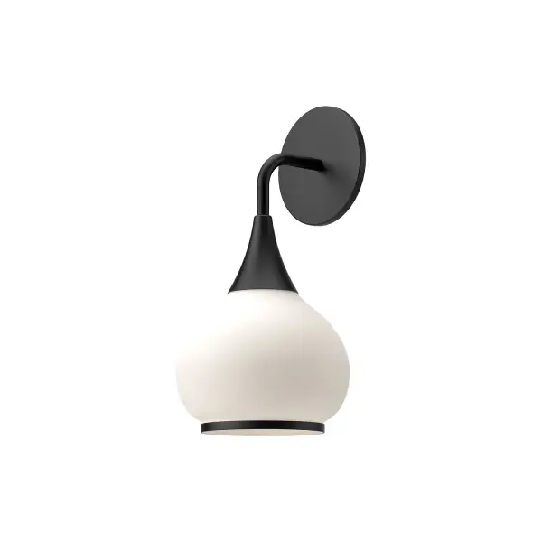 Hazel 6-Inch Wall/Vanity Light in Matte Black with Clear Glass - Image 8