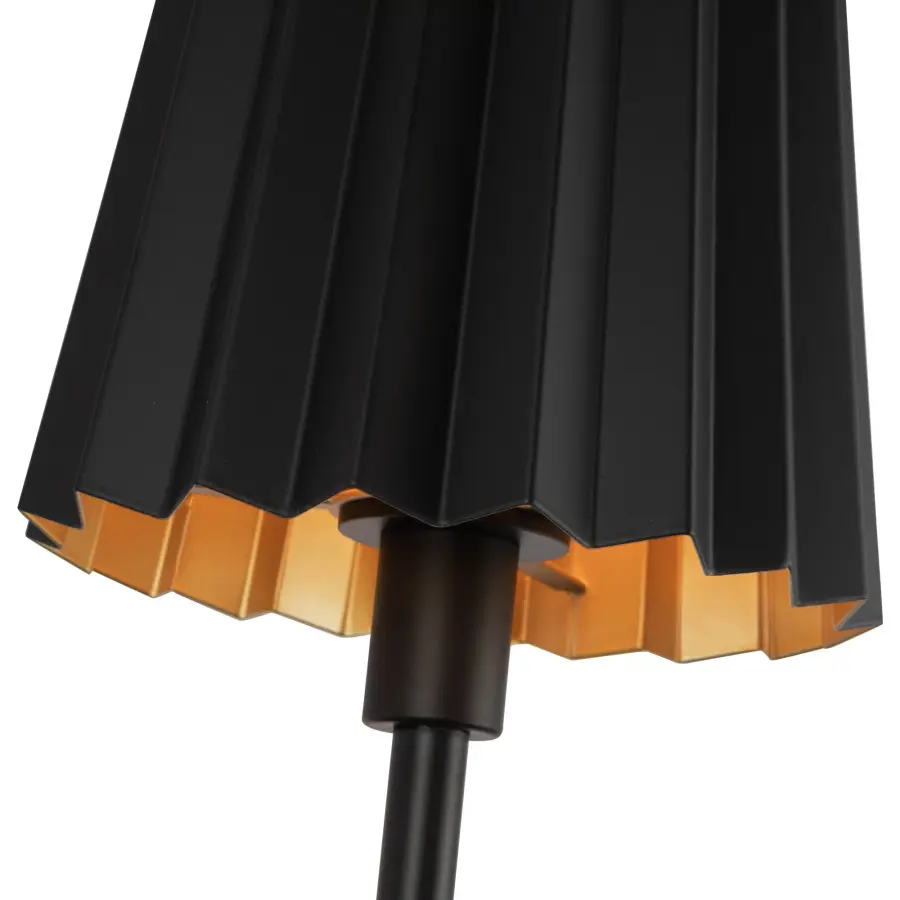Plisse 7-Inch Wall Sconce in Aged Gold - Image 9