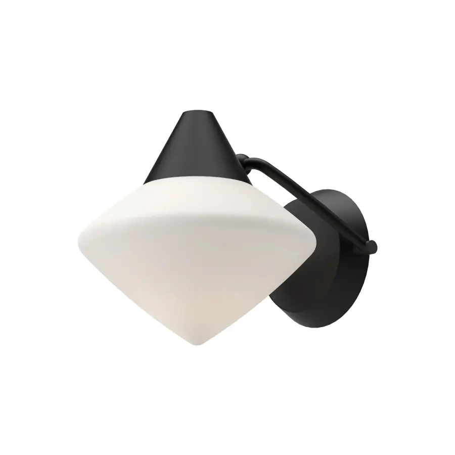 Nora 8-Inch Wall/Vanity Light in Matte Black - Image 3