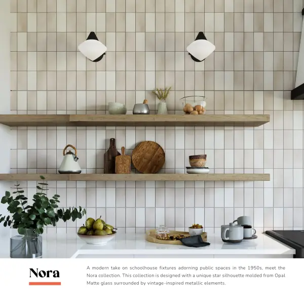 Nora 8-Inch Wall/Vanity Light in Matte Black - Image 5