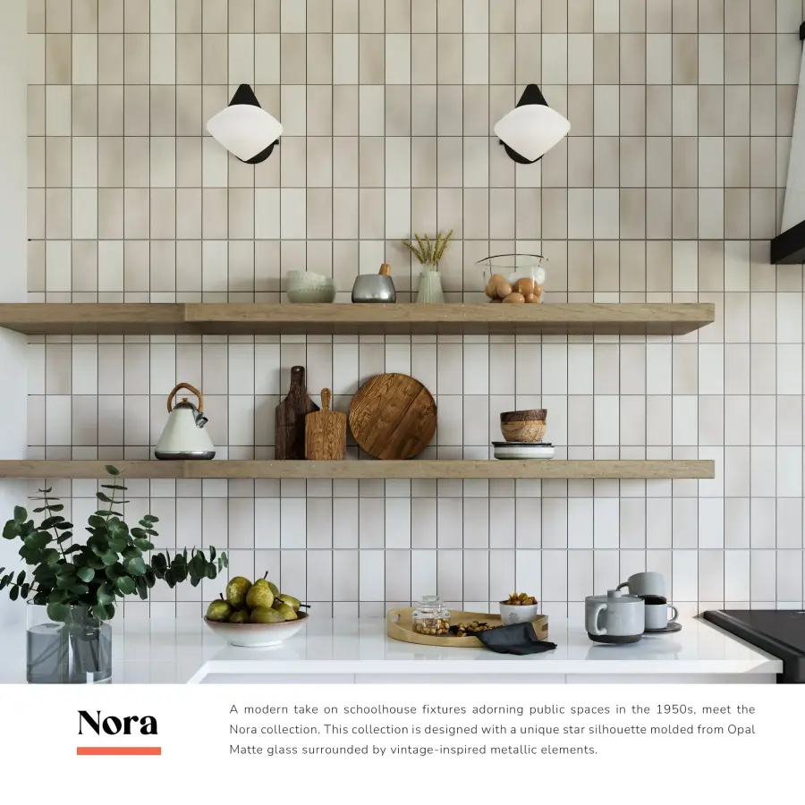 Nora 8-Inch Wall/Vanity Light in Matte Black - Image 5