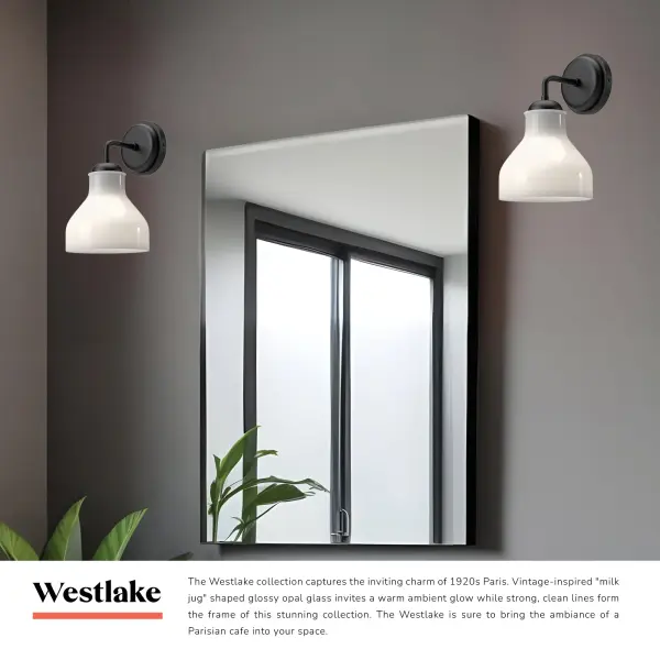 Westlake 6-Inch Wall/Vanity Light in Matte Black - Image 4