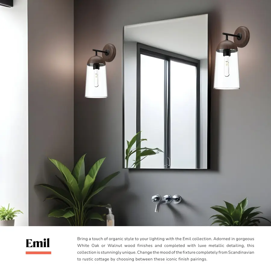 Emil 7-Inch Wall/Vanity Light in White Oak - Image 6