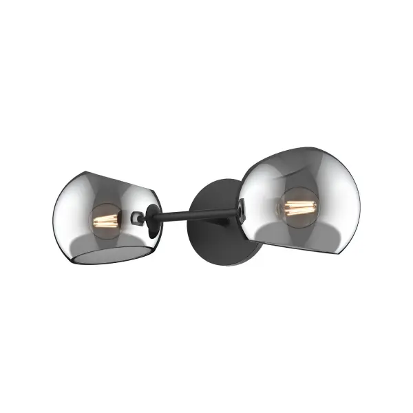 Willow 17-Inch Wall/Vanity Light in Brushed Gold with Clear Glass - Image 1