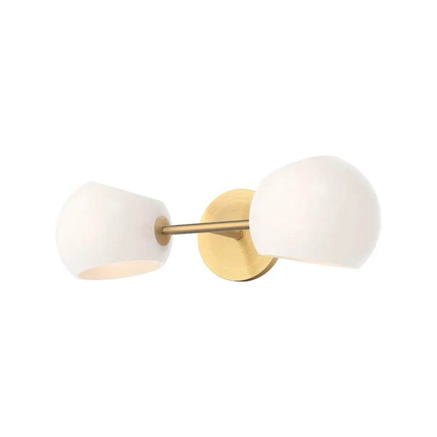 Willow 17-Inch Wall/Vanity Light in Brushed Gold with Clear Glass - Image 15