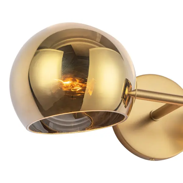 Willow 17-Inch Wall/Vanity Light in Brushed Gold with Clear Glass - Image 20