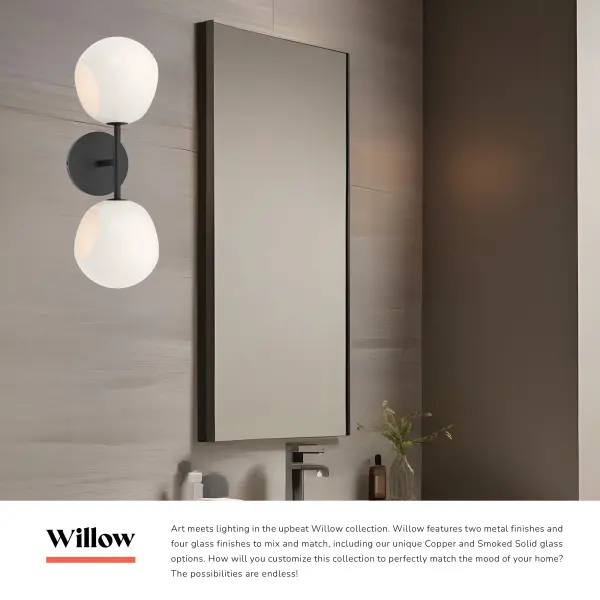 Willow 17-Inch Wall/Vanity Light in Brushed Gold with Clear Glass - Image 23