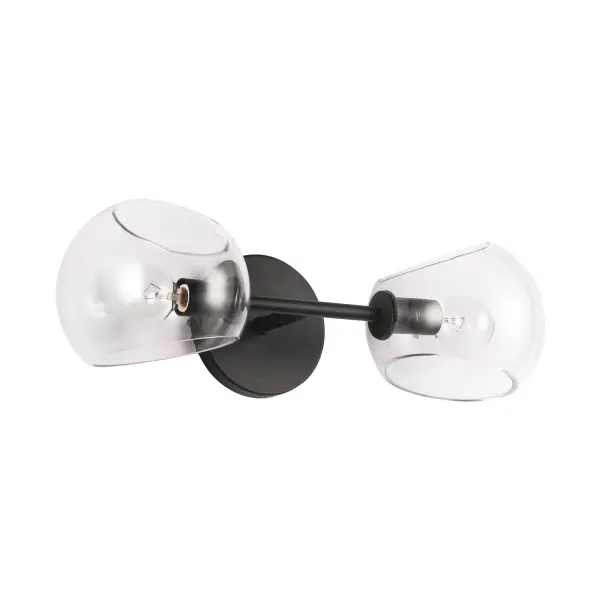 Willow 17-Inch Wall/Vanity Light in Brushed Gold with Clear Glass - Image 8