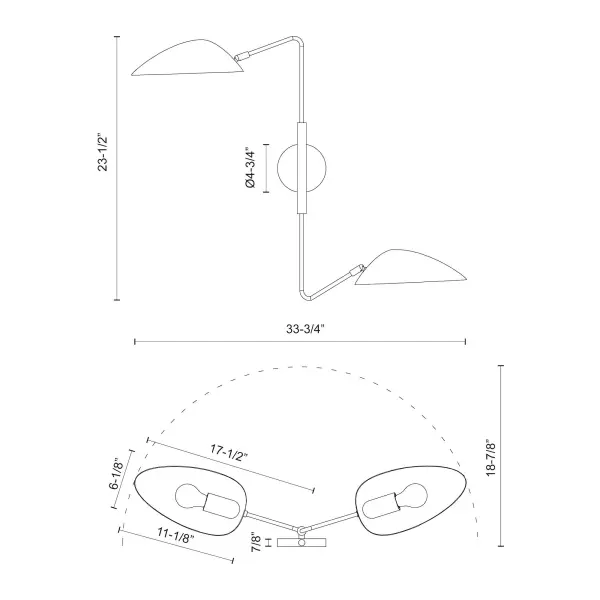Oscar 6-Light Wall/Vanity Light - Image 8