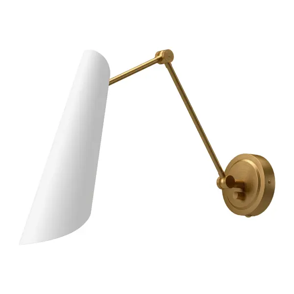 Gabriel 4-Light Wall/Vanity Light in Aged Gold/White - Image 2