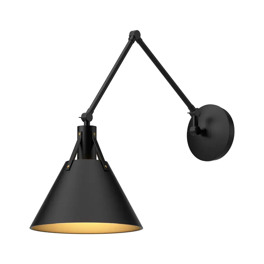 Archer 10-Inch Wall/Vanity Light in Matte Black - Image 1