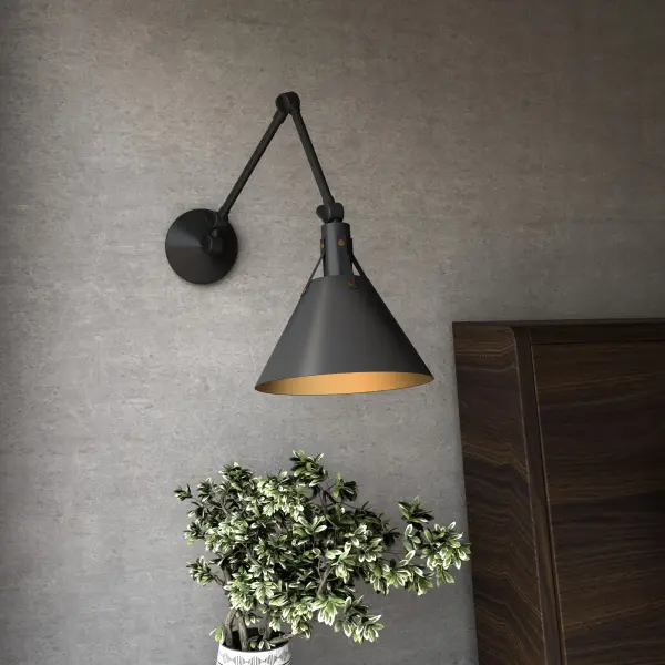 Archer 10-Inch Wall/Vanity Light in Matte Black - Image 2