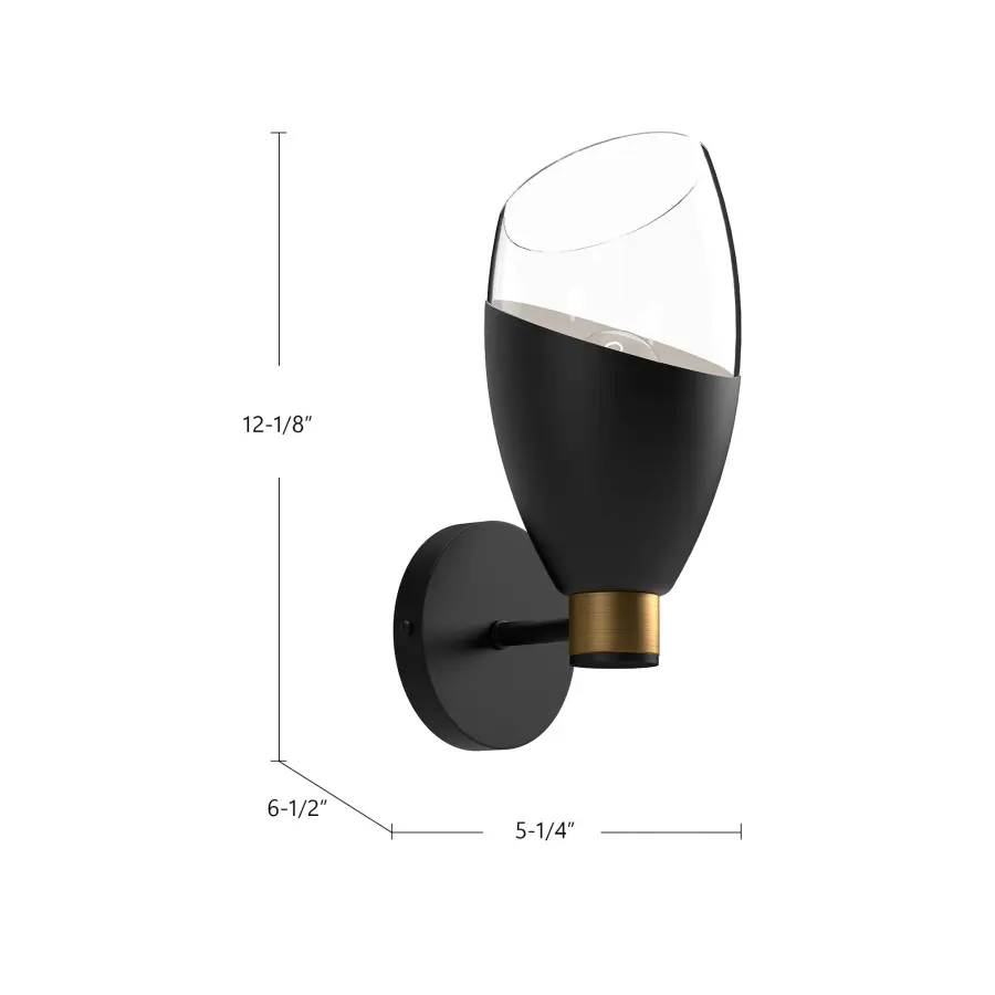 Capri 5-Light Wall/Vanity Light in Chrome with Clear Glass - Image 6
