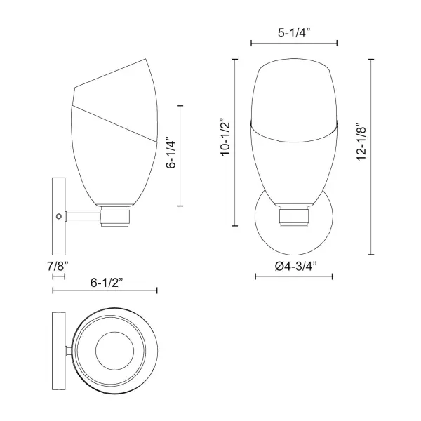 Capri 5-Light Wall/Vanity Light in Chrome with Clear Glass - Image 7