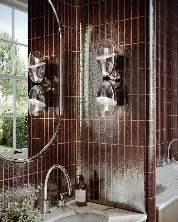 Capri 5-Light Wall/Vanity Light in Chrome with Clear Glass - Image 2