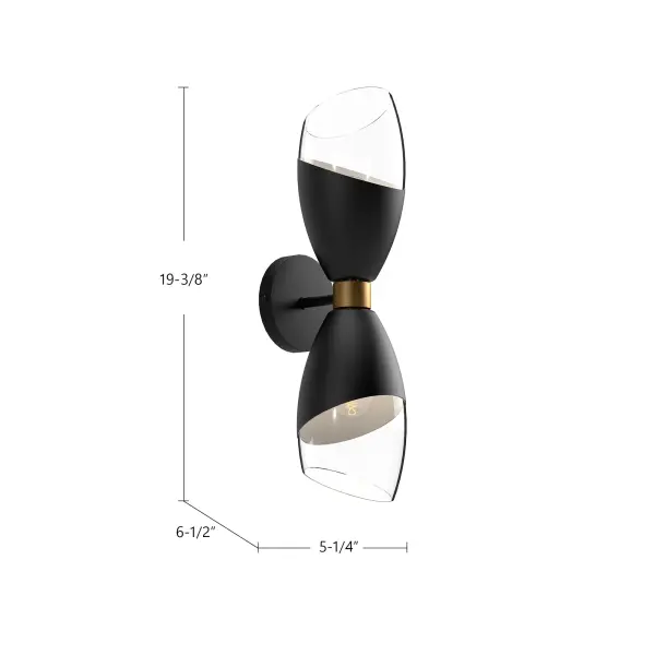 Capri 5-Light Wall/Vanity Light in Chrome with Clear Glass - Image 8