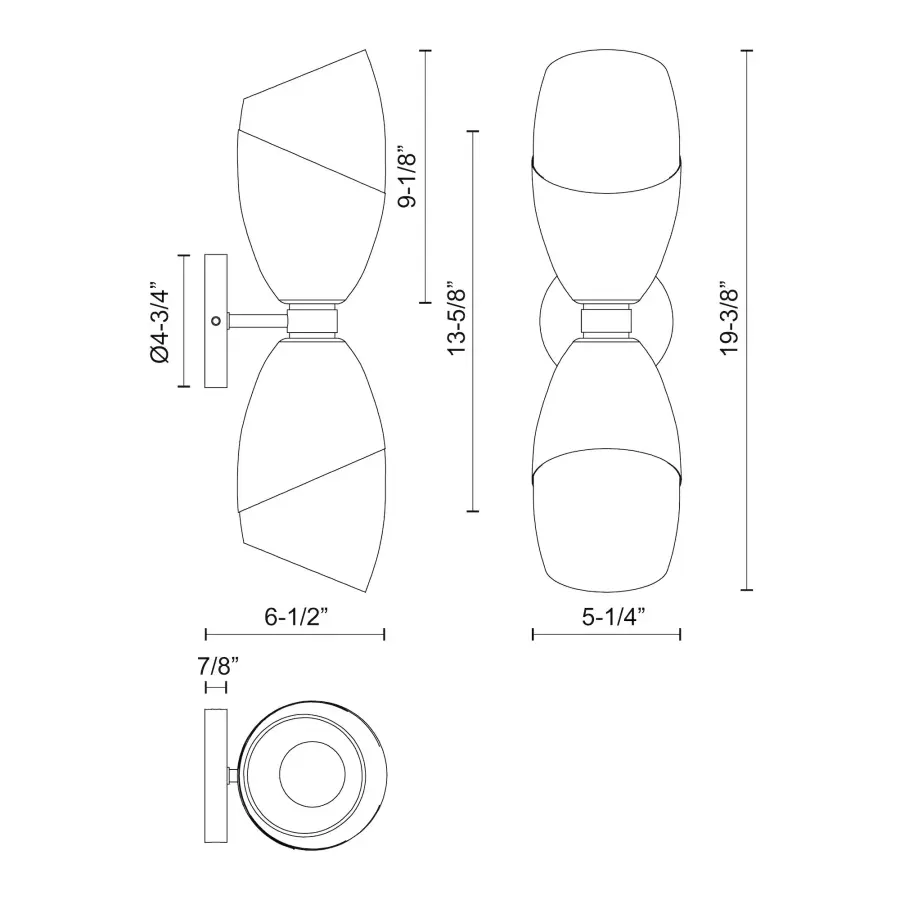 Capri 5-Light Wall/Vanity Light in Chrome with Clear Glass - Image 9