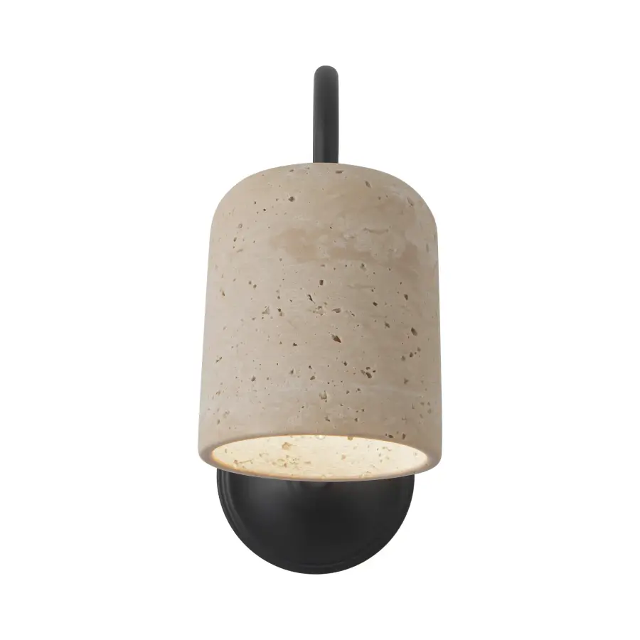 Bromley 5-Inch Wall Sconce with Travertine Shade - Image 11