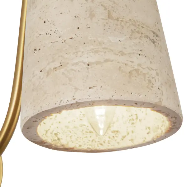 Bromley 5-Inch Wall Sconce with Travertine Shade - Image 6