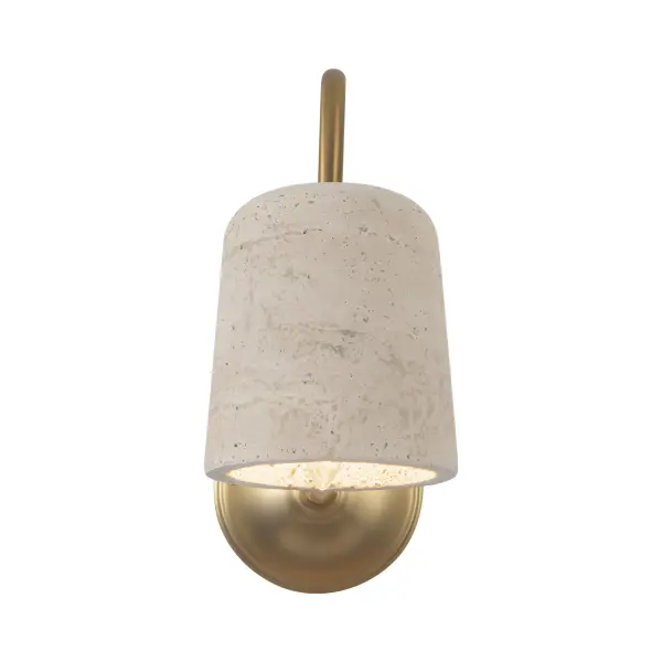 Bromley 5-Inch Wall Sconce with Travertine Shade - Image 7