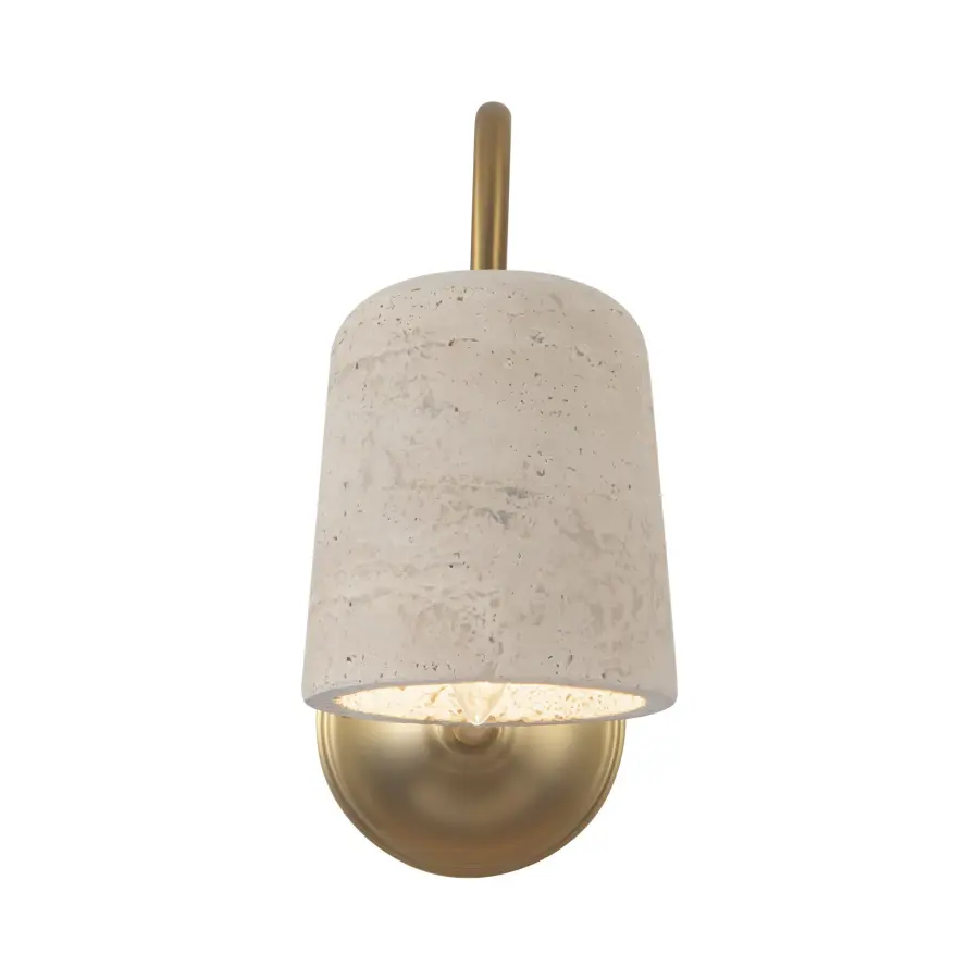 Bromley 5-Inch Wall Sconce with Travertine Shade - Image 7