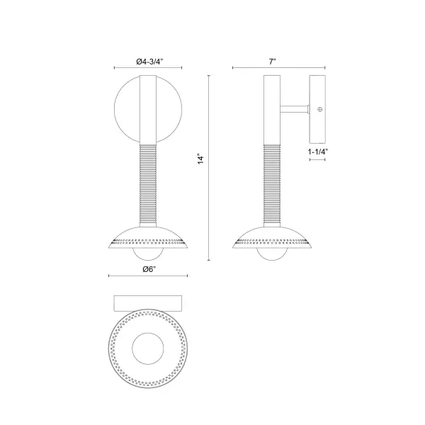 Arden 14-Inch Wall/Vanity Light with Shade - Image 9