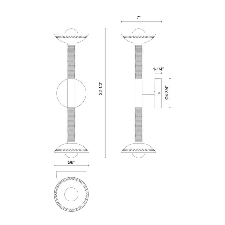 Arden 23-Inch Wall/Vanity Light with Opal Glass - Image 9