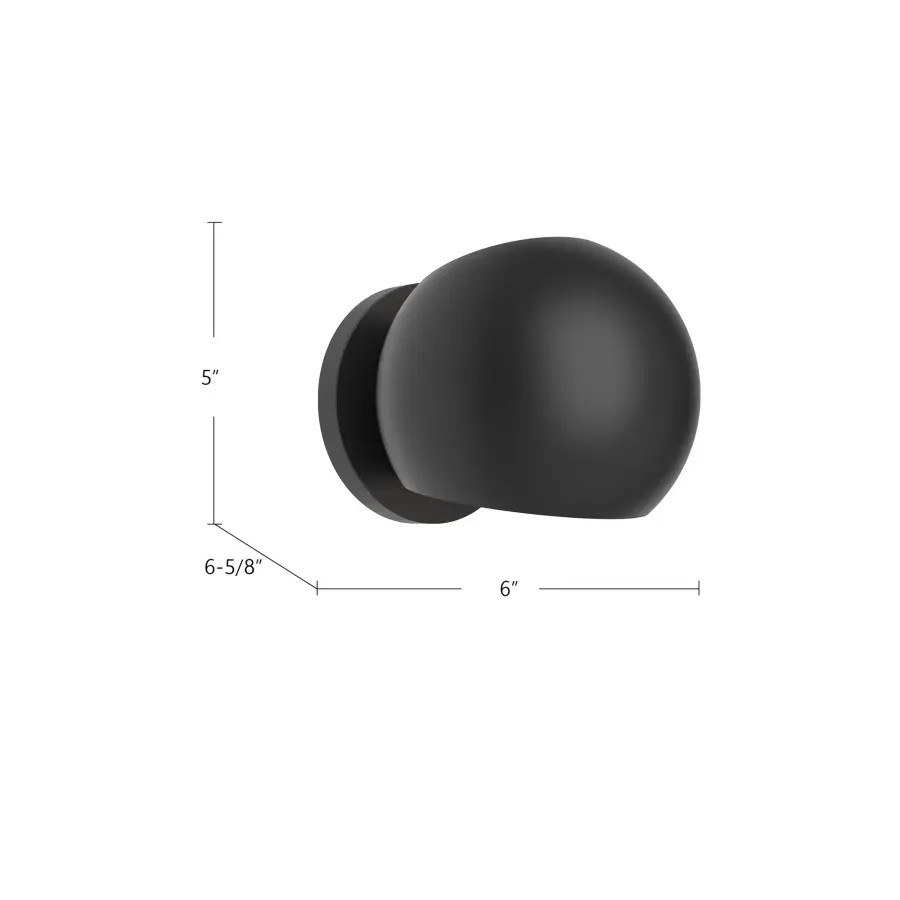 Willow 6-Light Wall/Vanity Light in Matte Black - Image 6