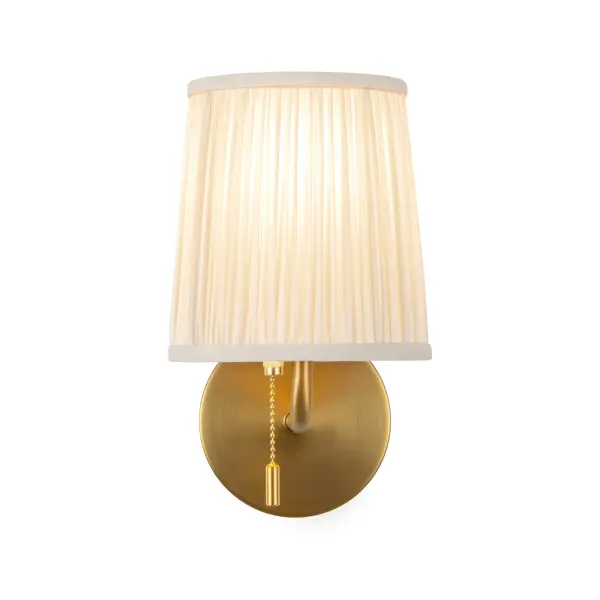 Scout 6-Inch Wall Sconce with Pleated Linen Shade - Image 14