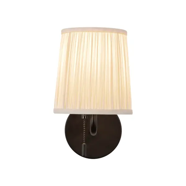 Scout 6-Inch Wall Sconce with Pleated Linen Shade - Image 25