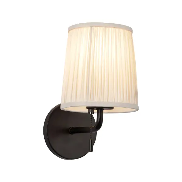 Scout 6-Inch Wall Sconce with Pleated Linen Shade - Image 27
