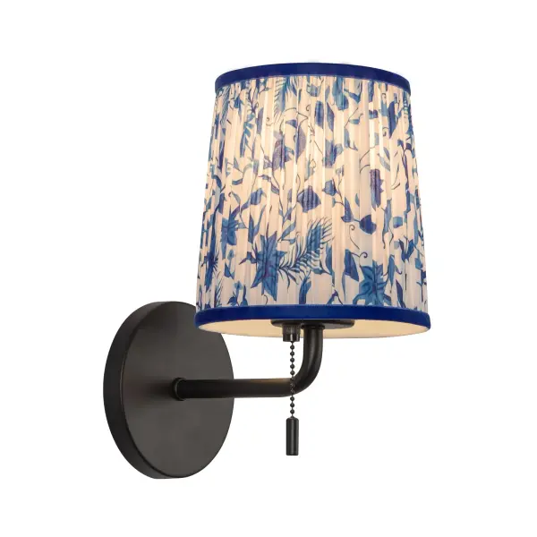 Scout 6-Inch Wall Sconce with Pleated Linen Shade - Image 4