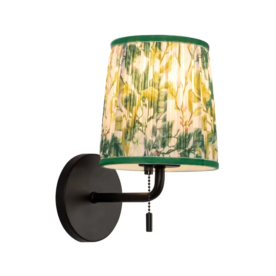 Scout 6-Inch Wall Sconce with Pleated Linen Shade - Image 5