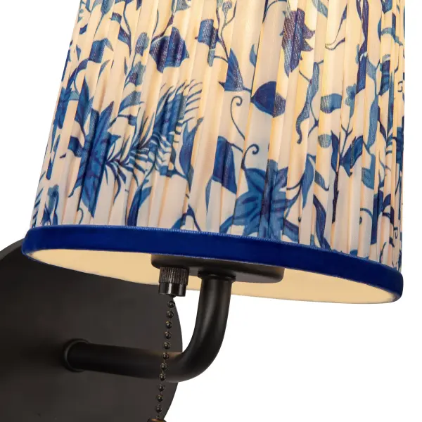 Scout 6-Inch Wall Sconce with Pleated Linen Shade - Image 9
