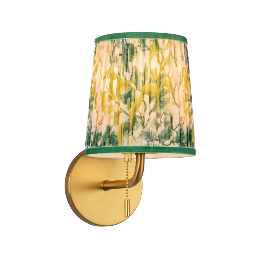 Scout 6-Inch Wall Sconce with Pleated Linen Shade - Image 10