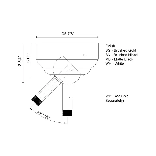 Fan Adaptor 5-in Sloped Ceiling Adaptor - Image 5