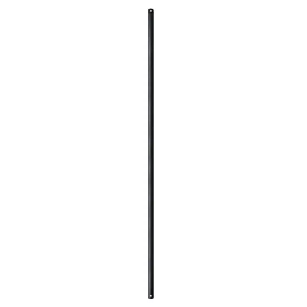 This 60-inch downrod provides exceptional extension for ceiling fans in rooms with high ceilings. The matte black finish offers a sleek, modern aesthetic while the substantial length ensures optimal air circulation in grand spaces. - alternate view