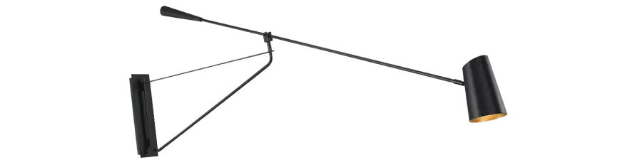 Striking 59" Adjustable Reading Light with Mid-Century Modern Appeal