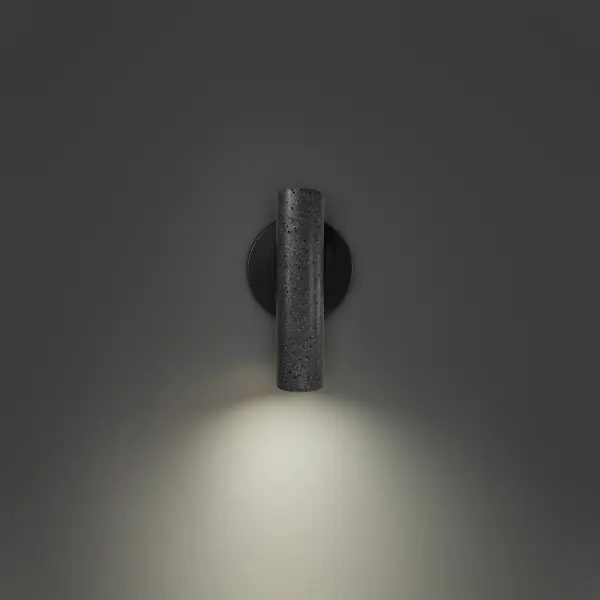 The Holden Task Light combines natural basalt stone with precision LED technology, offering adjustable focused illumination and integrated USB charging ports. Perfect for modern bedrooms and offices seeking functional elegance. - alternate view