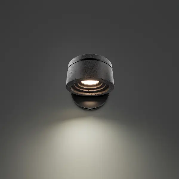 The Sorin combines organic natural stone with modern functionality, featuring adjustable LED lighting, integrated touch controls, and USB charging ports. Perfect for bedside or workspace applications requiring focused illumination.