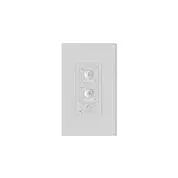 RF wall control for Modern Forms smart fans offers convenient multi-location control up to 30 feet away. Features 6 fan speeds, seasonal mode switching, and precise light dimming. Clean white finish integrates seamlessly with modern interiors.