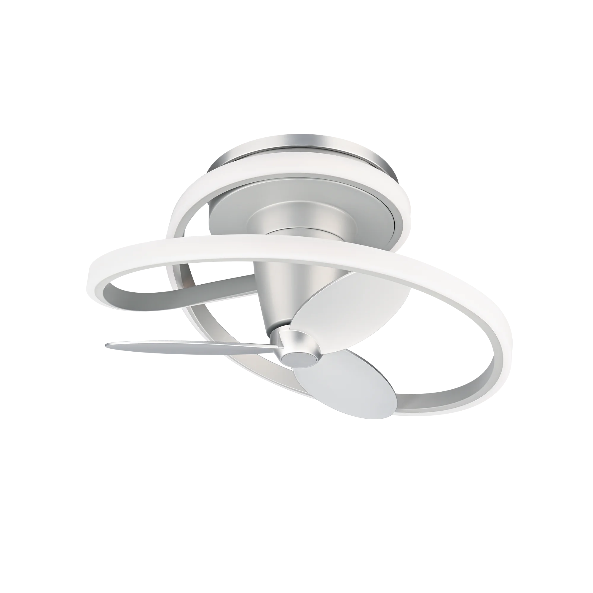 Veloce 28" Smart Flush Mount Ceiling Fan with Light