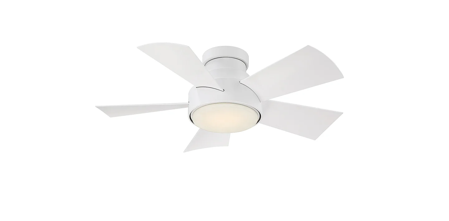 Vox 38" Flush Mount Ceiling Fan with LED Light