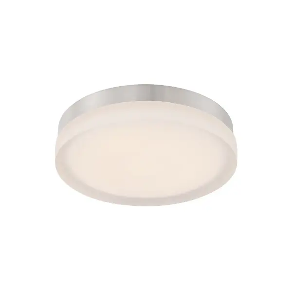 The Circa flush mount delivers high-performance LED lighting in a minimalist design perfect for hallways, bathrooms, and offices. Its dual-layer glass construction optimizes light output while maintaining a clean aesthetic.