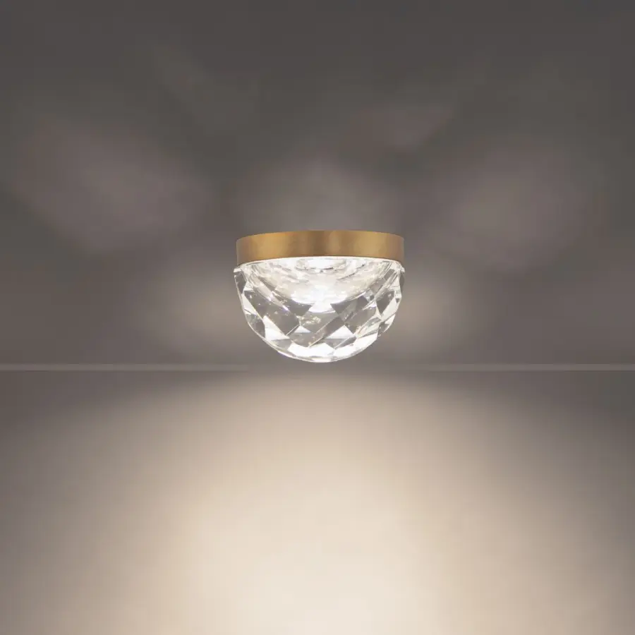 Compact Glamour: Crystal Elegance Meets Modern LED Efficiency