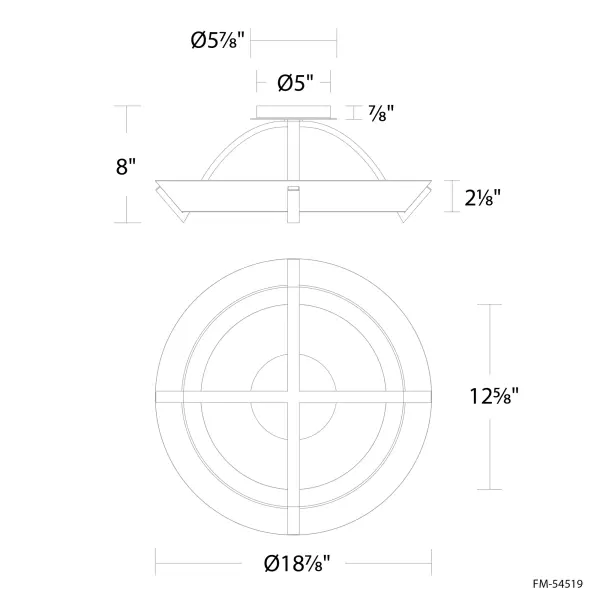 Copa Flush Mount Light - Image 1