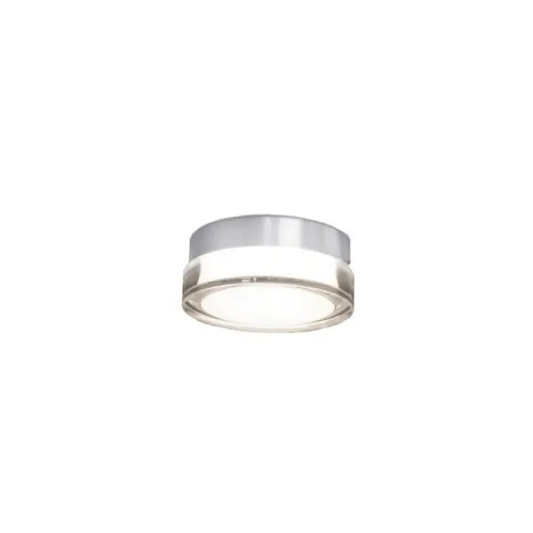The Pi Outdoor Flush Mount combines weather-resistant 316 stainless steel construction with a refined industrial aesthetic. Its compact 6-inch profile delivers 600 lumens of warm 3500K light through a finely crafted diffuser.